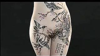 chino art body painting in chine