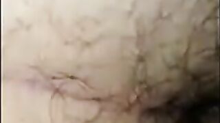 POV hairy chub bottom getting fucked not by daddy in hallway