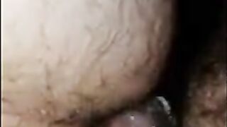 POV hairy chub bottom getting fucked not by daddy in hallway