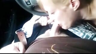 Car Hooker Swallows Semen