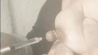 BDSM nipple play with needles from Japan