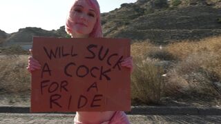 I would normally never do this. But she had a sign saying sucks cock for a ride