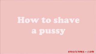 How to shave a pussy