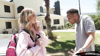 Sorority blonde fucked by big black cock