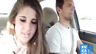 Car Blowjob and Swallow