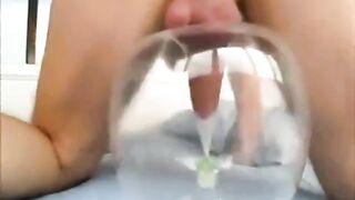 Amateur Man Has Sex With a Condom-Balloon