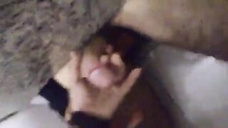 handjob for a stranger at a public restroom banheiro