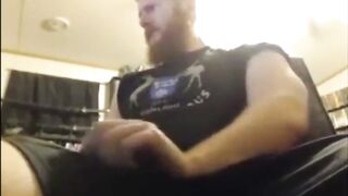 Big Dick Ginger Shoots Out A Massive Load