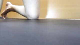 Pushups humping cum closeup