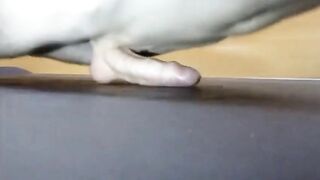 Pushups humping cum closeup