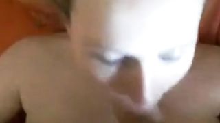 Homemade blowjob and facial