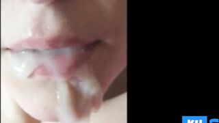 Upclose Cum in Mouth Cumpilation