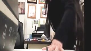 Bitch fucked on the principal's desk